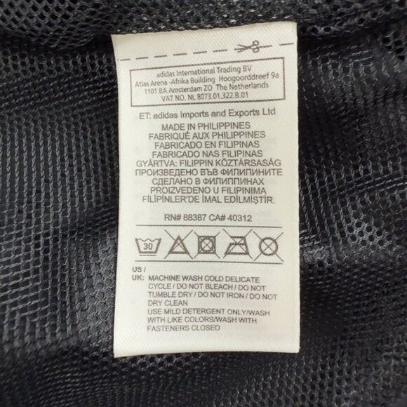 Adidas Originals Black Windbreaker Lightweight Jacket Men’s Size XL - Picture 5 of 14